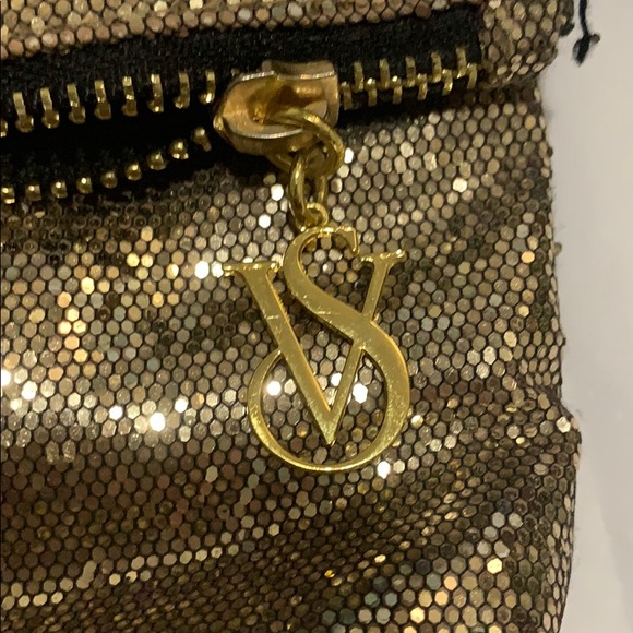 VS Gold Sparkle Foldover Clutch - Picture 3 of 5